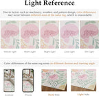 Floral Runner Rug 3x10 Washable Hallway Pink Bedroom Non Slip Cute Long Kitchen - Image 3