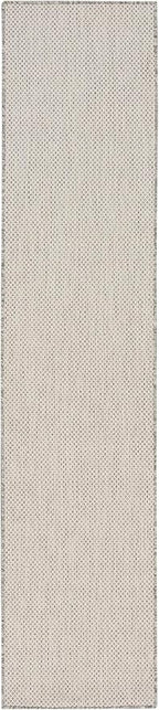 Nourison Home Courtyard Ivory Silver 2'2" x 10' Area Rug - Image 4