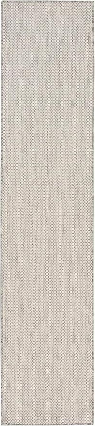 Nourison Home Courtyard Ivory Silver 2'2" x 12' Area Rug - Image 4
