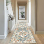 Enkor Runner Rugs for Hallway, 2.6x10.5 Washable Soft Non Slip Floor Rugs for - Image 6