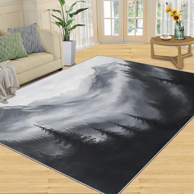 Misty Forest Rugs for Bedroom - Image 3