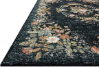 Loloi Rifle Paper Co. Laurel Collection LAU-01 Dark Navy 2'-8" x 8' Runner Rug - Image 4