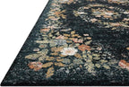 Loloi Rifle Paper Co. Laurel Collection LAU-01 Dark Navy 2'-8" x 4' Accent Rug - Image 5