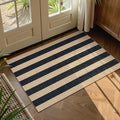 Lahome Striped Easy Jute Rug, 2x3 Entryway Rug Indoor Outdoor Front Door Mat by Lahome