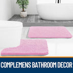 OLANLY Bathroom Rugs 30x20, Extra Soft Absorbent Chenille Bath Rugs, Rubber - Image 7