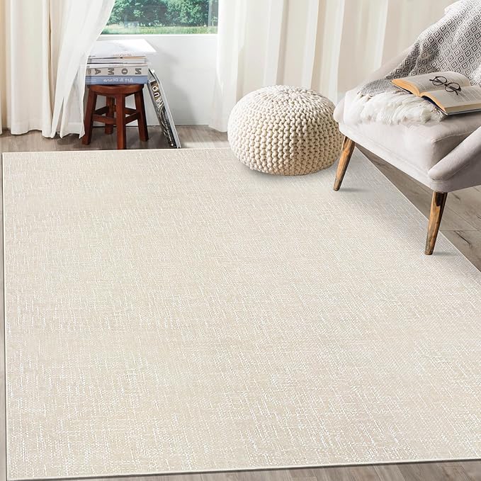 RUGSREAL Bedroom Area Rug 4x6 Modern Abstract Area Rug Stain Resistant Small - Image 2