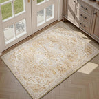 tchdio 2x3 Entryway Rug, Non Slip Front Door Mat Small Washable Rugs, Soft Low by Tchdio