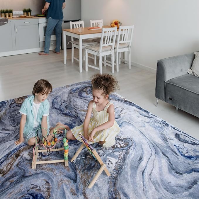 4x6 Washable Area Rugs for Living Room, Stain Resistant Carpet for Dining Room - Image 6