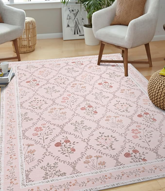 YIHOUSE 5x7 Washable Rug for Bedroom, Girls Dorm - Image 2