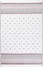 Alfa Rich 3x10 Mauve Gray Off White Washable Area Rugs - Image 7