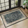 Vintage Distressed 2x3 Kitchen Rugs Washable Non Slip, Medallion Door Mat by Jainmy