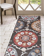 CAMILSON Runner Outdoor Rugs Oriental Retro Traditional Floral Medallion Area - Image 8