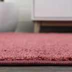Eyely UES100E-6R Haze Solid Low-Pile Red 6' Round Area Rug, Pet Friendly - Image 5