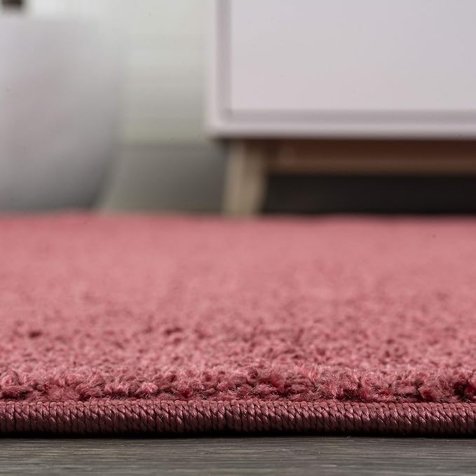 JONATHAN Y Haze Solid Low-Pile Red Indoor Area Rug 6x9, Minimalist, - Image 8