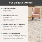 Cream 2x5 Runner Rugs for Bathroom Floor, Geometric Floral Throw Rugs Washable - Image 5