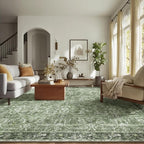 8x10 Washable Area Rugs Ultral Soft Non-Slip Stain Resistant Vintage Boho Large - Image 3
