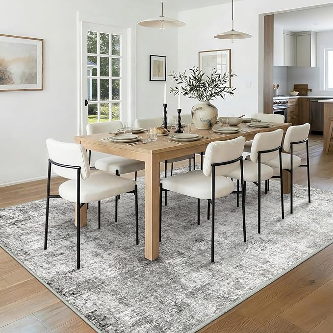 Washable Area Rugs 5'x8' Non-Slip Modern Abstract Soft - Image 3