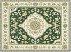 Green Bohemian Rectangular Area Rugs by Libaoge