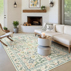 Morebes Washable Area Rugs 6x9, Boho Nursery Rug Girl Bedroom Non-Slip - Image 7
