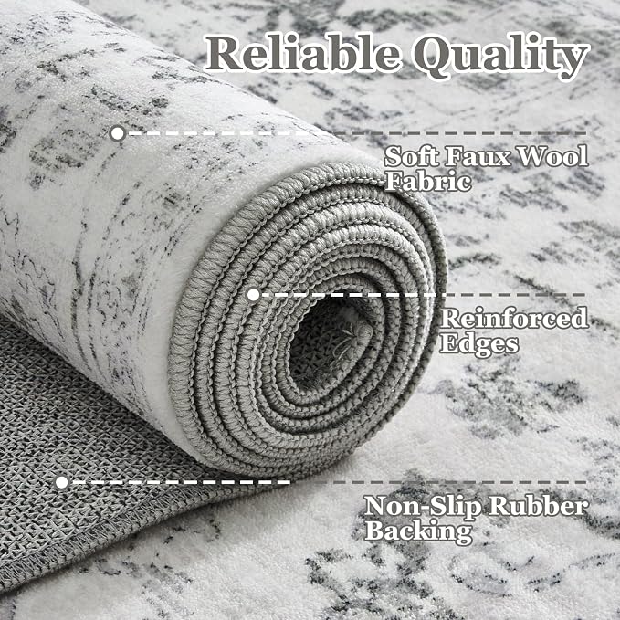 Extra Large Area Rugs 10x14 for Living Room, Farmhouse Distressed Printed - Image 6