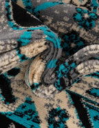 Unique Loom Taftan Collection Border Geometric Tribal Inspired Design Area Rug - Image 6