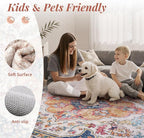 tchdio 3x5 Bedroom Area Rug, Non Slip Washable Entryway Rug Indoor, Soft Low - Image 3