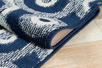 27 ft Extra Long Blue Hallway Runner Rug | Non-Slip & Machine Washable | Custom - Image 7