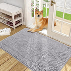 OLANLY Dog Door Mat for Muddy Paws 48x30, Absorbs Moisture and Dirt, Absorbent by OLANLY