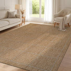 Beverly Rug Easy Jute Checkered Squared Rug 8x10 Washable Durable Indoor - Image 9