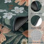 Lahome Floral Hallway Runner Rug Non Slip, Kitchen Runners Distressed Carpet - Image 7