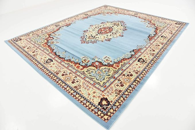Unique Loom Reza Collection Traditional Persian Style Area Rug, 8 x 10 ft - Image 4