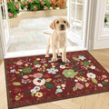 U'Artlines Colorful Floral Indoor Door Mat Entrance Rug 2'x3'Soft Non Slip by UArtlines