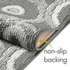 25 ft Extra Long Grey Hallway Runner Rug | Non-Slip & Machine Washable | Custom - Image 4