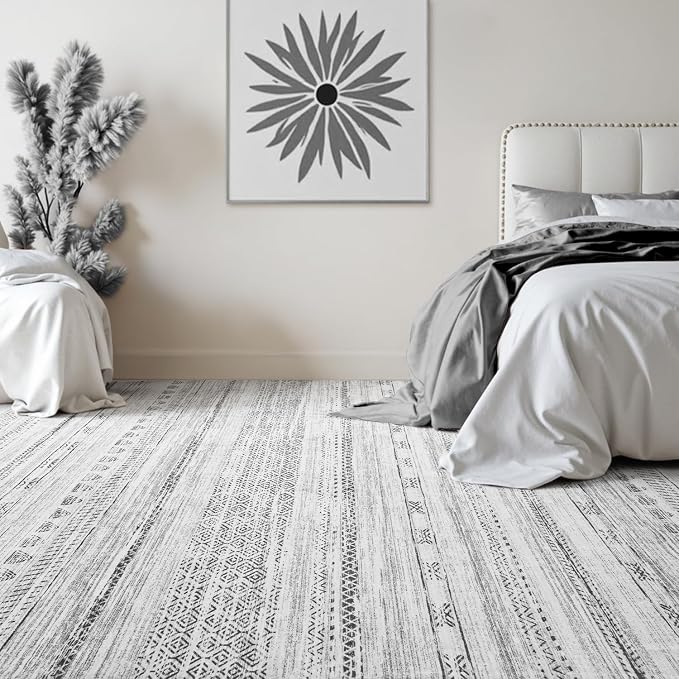 6x9 Area Rugs for Living Room Machine Washable Rug Distressed Indoor Carpet - Image 4