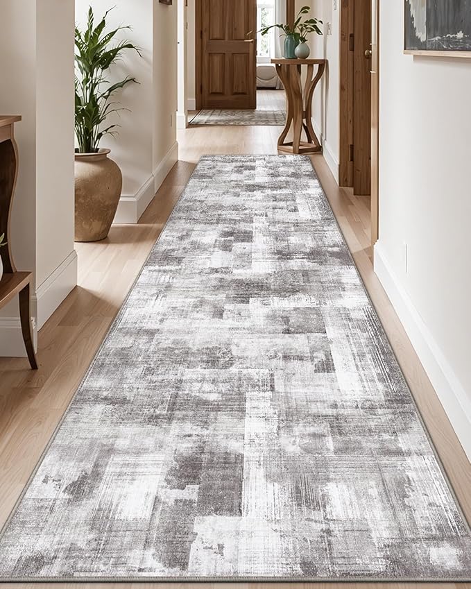 LUMI Washable Runner Rug, Low Profile Thin Long Carpeet by LUMI