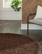 Unique Loom Solid Shag Collection Area Rug - Image 2