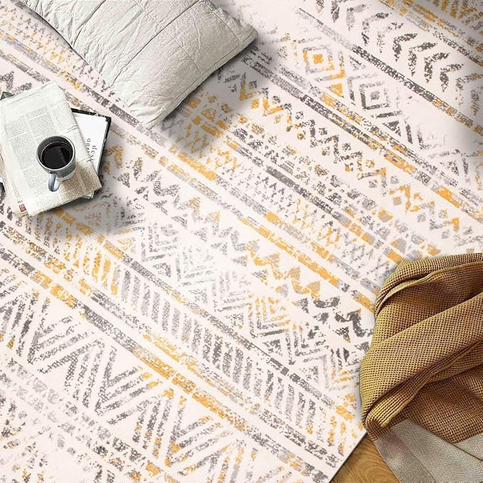Rugshop Geometric Boho Perfect for high Traffic Areas of Your Living Room - Image 3
