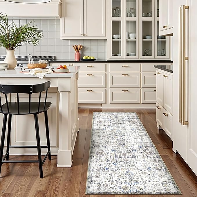 jinchan Kalen Runner Rug 2x6 Washable Hallway Rug Vintage Runner Indoor Floor - Image 2