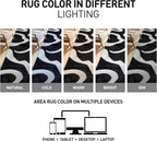 Rugshop Abstract Wavy Shag Area Rug Anthracite Dark Gray 4' x 6' Ideal - Image 8