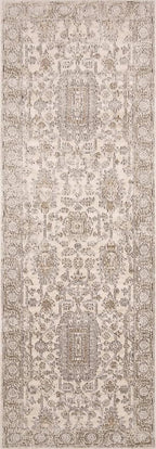Loloi Teagan Collection TEA-03 Ivory/Sand 2'-8" x 10'-6" Runner Rug, Soft - Image 3