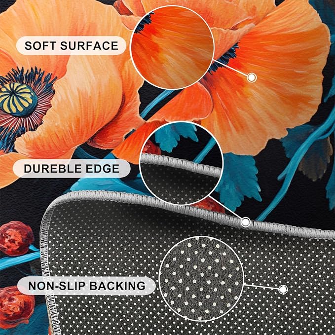 4x6 Poppy Cafe Rug - Image 6