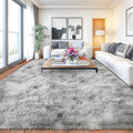 Soft Shaggy Rugs Light Grey Fluffy Rug by Isdook