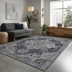 Washable 6x9 Area Rug for Living Room, Carpet for Bedroom Dining Room, Non - Image 2