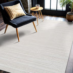 CAMILSON Micro Loop Rug 5x7 Modern Luxury Geometric Pattern Area Rugs Soft High - Image 5