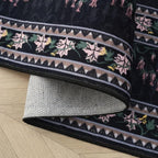 Rugcomf 2x3 Rug Abstract Vintage Indoor Door Mat Machine Washable Small Area - Image 5