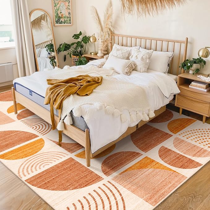 MUJOO 5x7 Area Rugs Boho, Washable Rugs - Image 2
