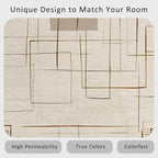 Geometric Rug, Washable 4x6 Rug - Image 6