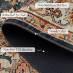Area Rug Non Slip Machine Washable Ultra Soft Living - Image 2
