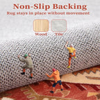 SERISSA 6x9 Area Rugs for Living Room, Large Washable Non-Slip Boho Rug - Image 4