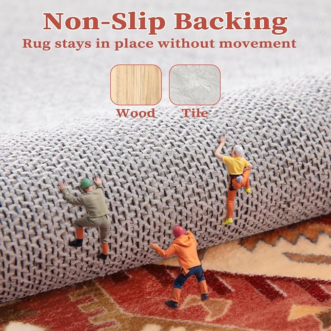 SERISSA Boho Rugs for Entryway, 2x3 Washable Non-Slip Entryway Rug Small Area - Image 4